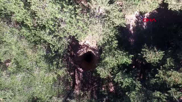 Spil dağı nda obruk oluştu