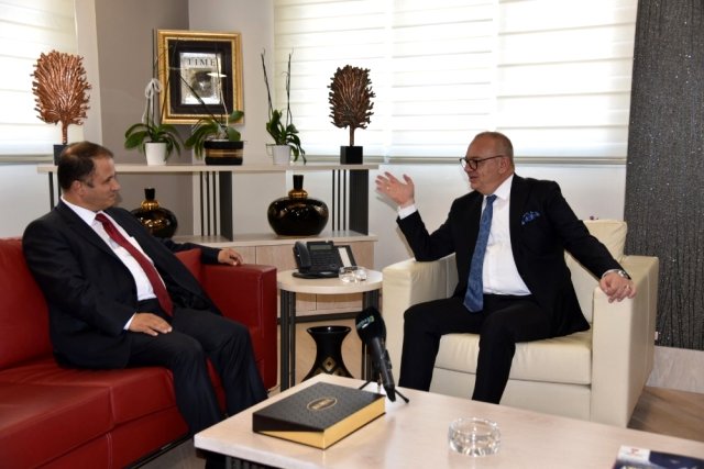 Emniyet Müdürü Uslusoy Ergün´ü ziyaret etti.