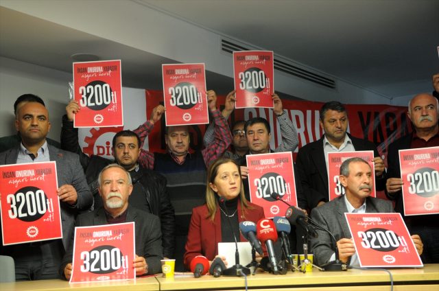 Disk´ın asgari ücret teklifi 3200 tl