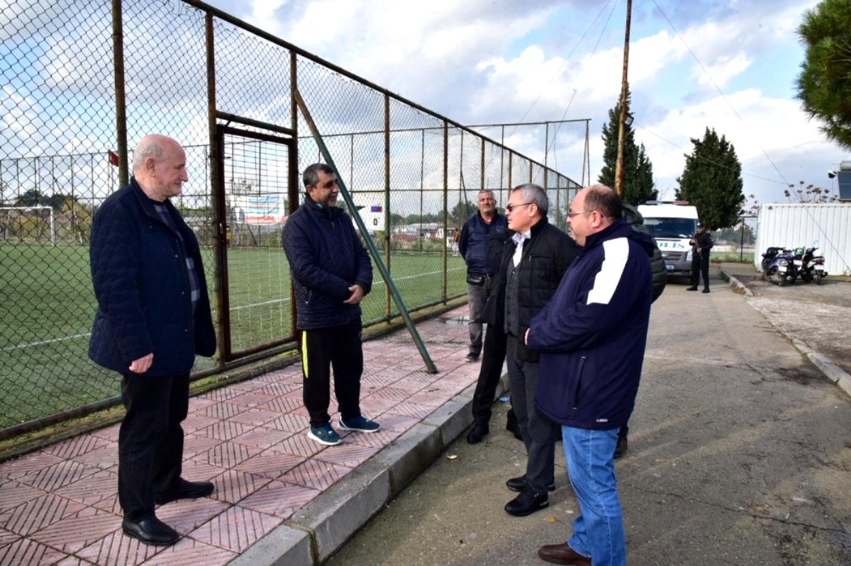 Vali Deniz, spor yatırımlarını denetledi