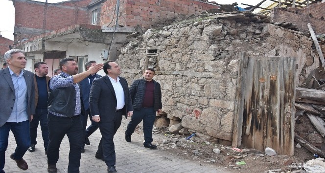 Dutlulu yıkımları denetledi