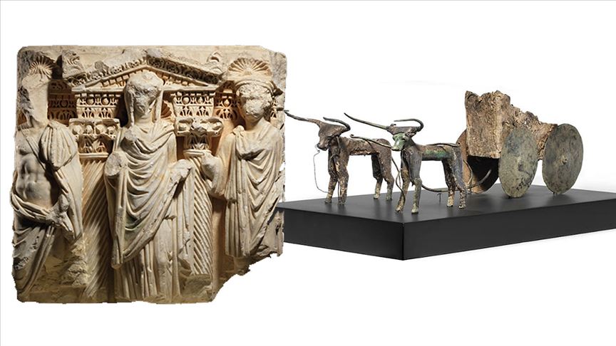 Getirilen iki kültür varlığı görücüye çıkıyor.