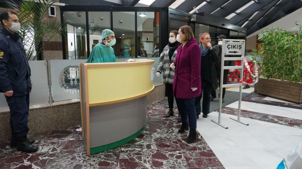 Belediyede üretti hastaneye verdi