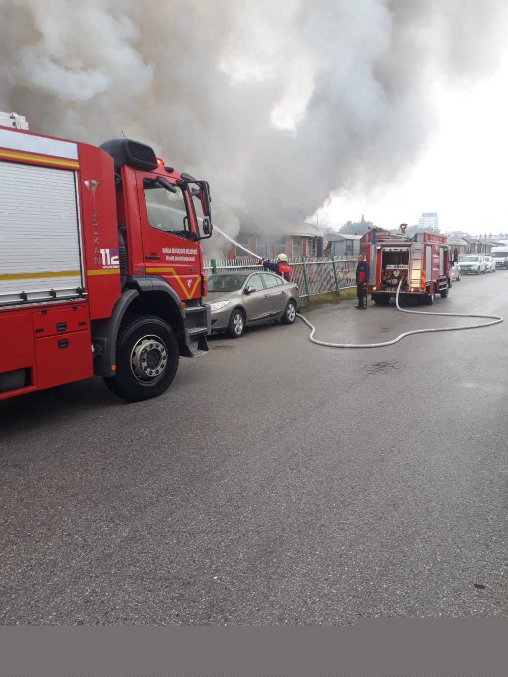 Vagon yangını korkuttu