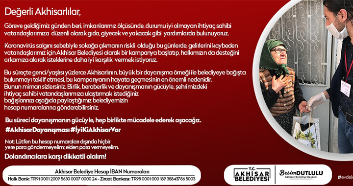 Akhisar'da yardım çağrısı