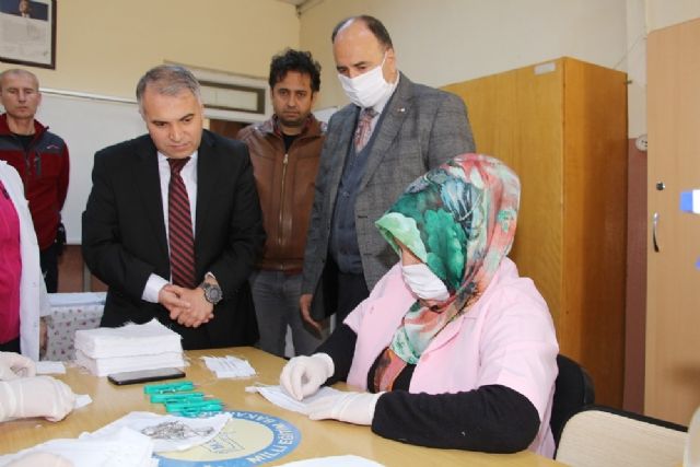 Kaymakamın maske denetimi