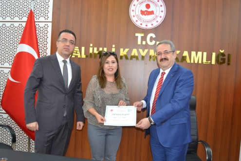 Kursiyerlere sertifika