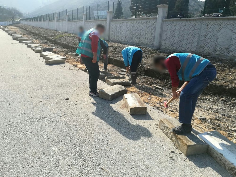 Mahkumlar işbaşı yaptı.