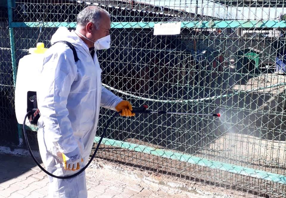 Turgutlu belediyesi virüsle mücadelede hız kesmedi