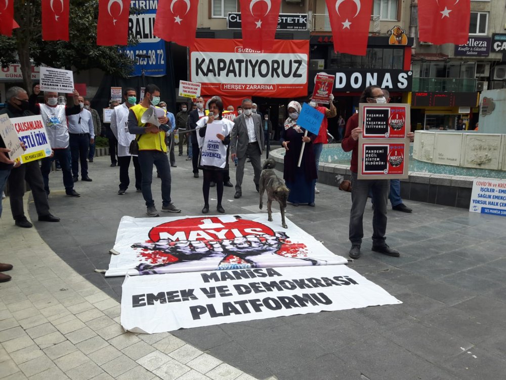 Manisa Emek ve Demokrasi Platformu'nun basın toplantısı