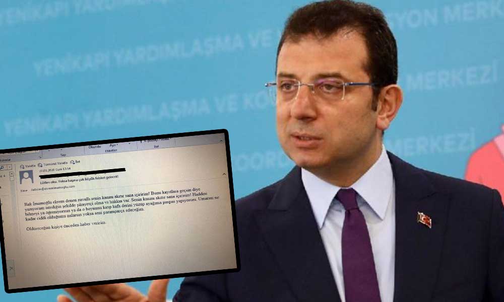 İmamoğlu ölümle tehdit edildi! Emniyetin kılı kıpırdamıyor