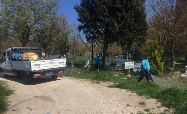 Mezarlıkların periyodik bakımları başladı