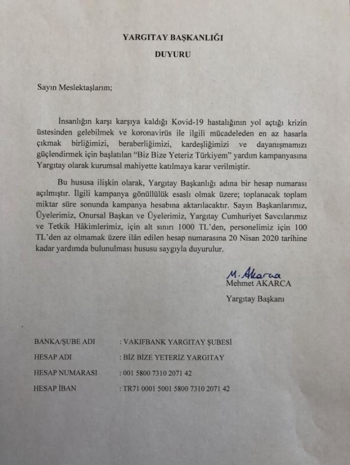 Yardım çağrısının belgesi ortaya çıktı