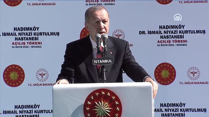 Erdoğan ,hastane açılışına katıldı
