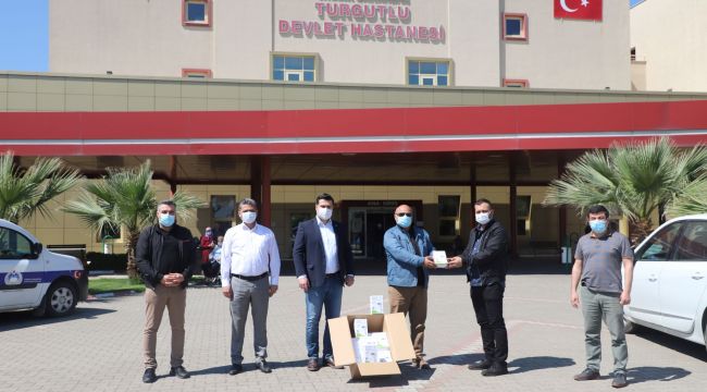 Belediye'den ateş ölçer cihaz bağışı