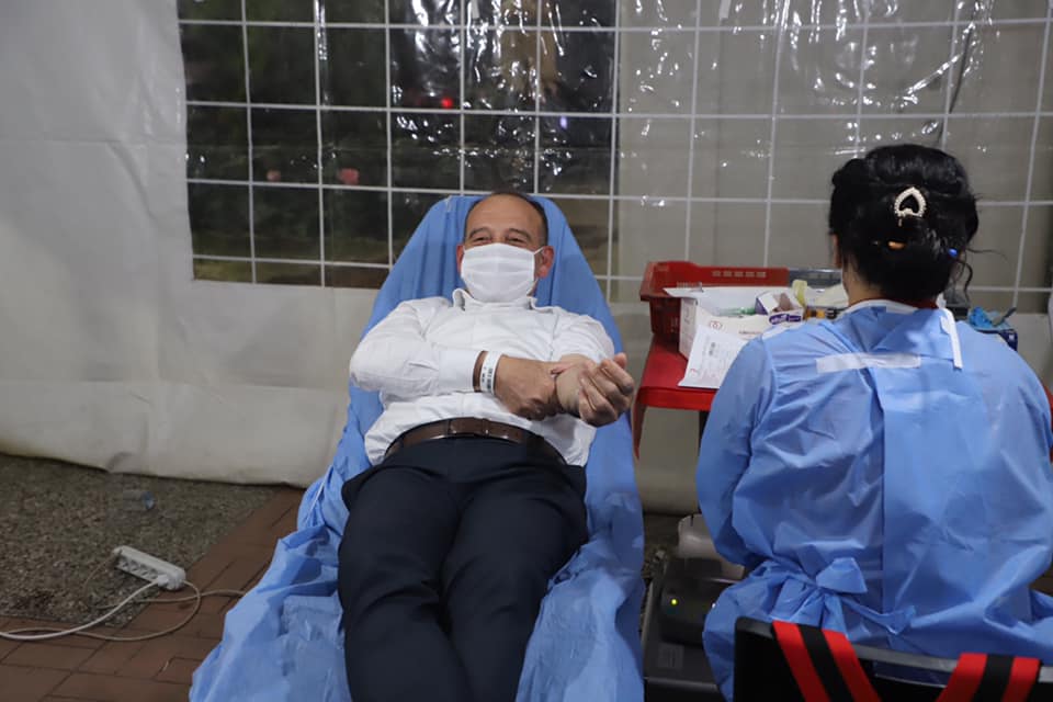 Önce başkan "Turgutlu Kan Bağışlıyor" katıldı