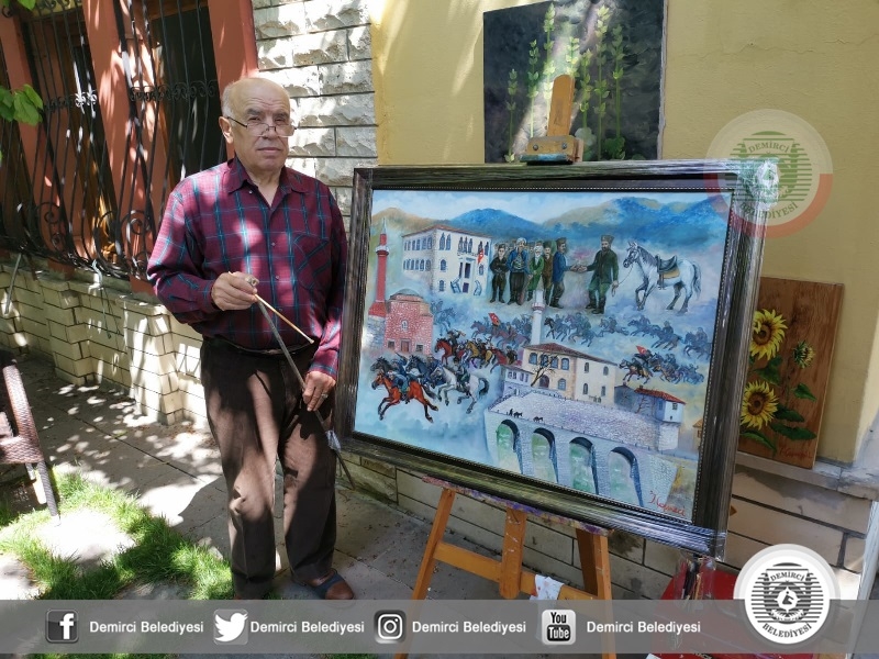 Ressam Çeşmeci'den özel demirci tabloları