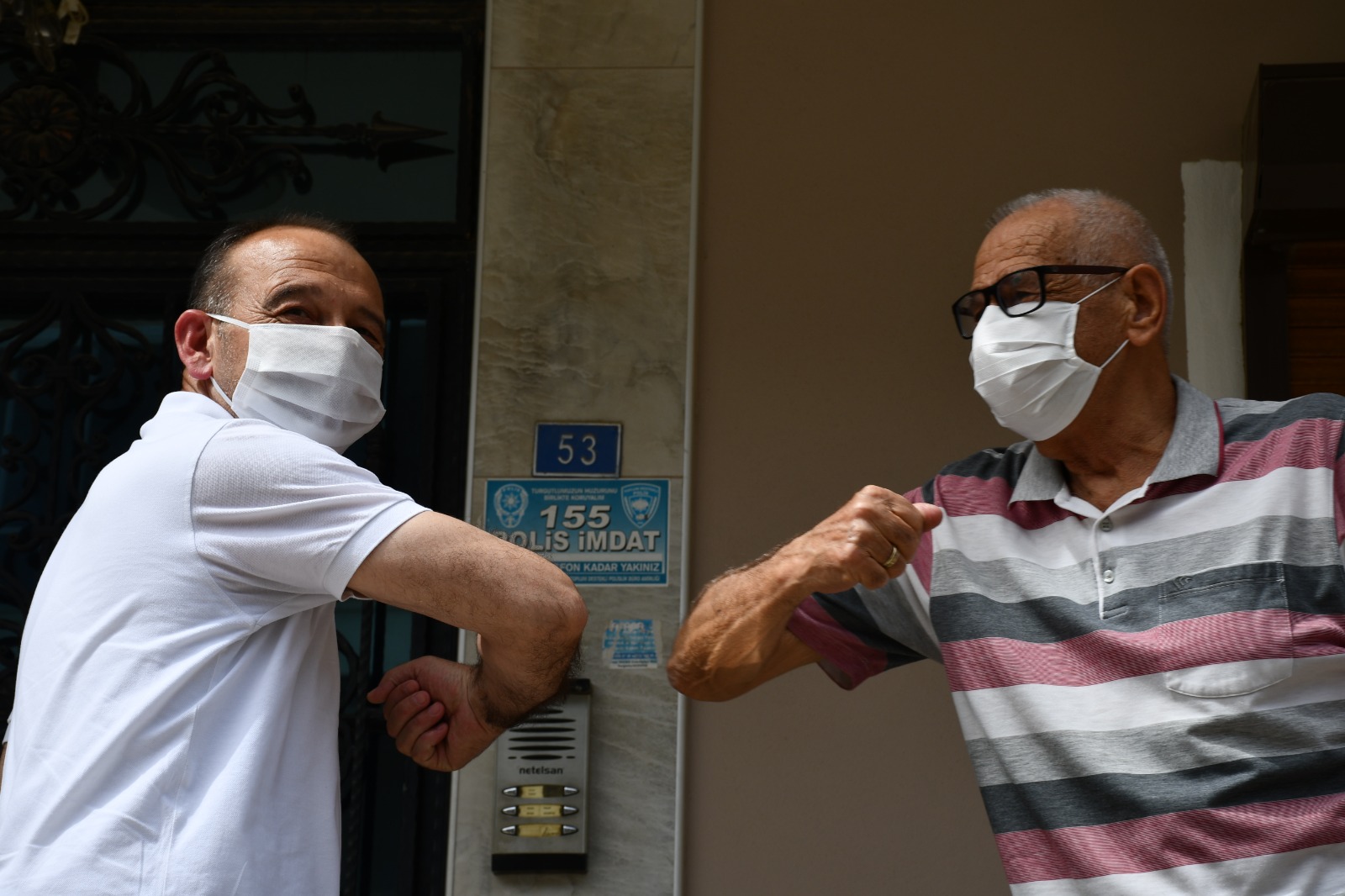 Başkan Akın'ın gazeteci ziyareti