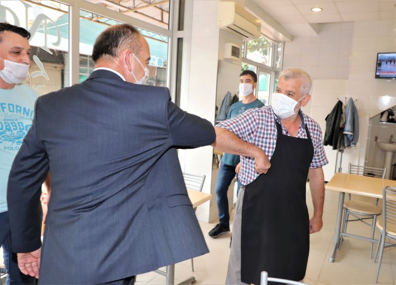 Başkan Akın'dan esnaf ziyareti