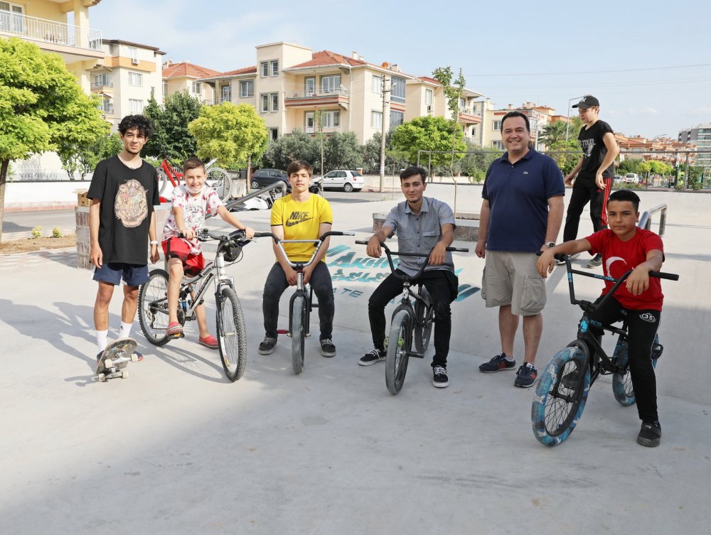 Başkan Dutlulu gençlere sözünü tuttu, Skate prk hizmete açıldı