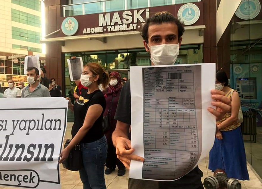 Vatandaşın MASKİ protestosu