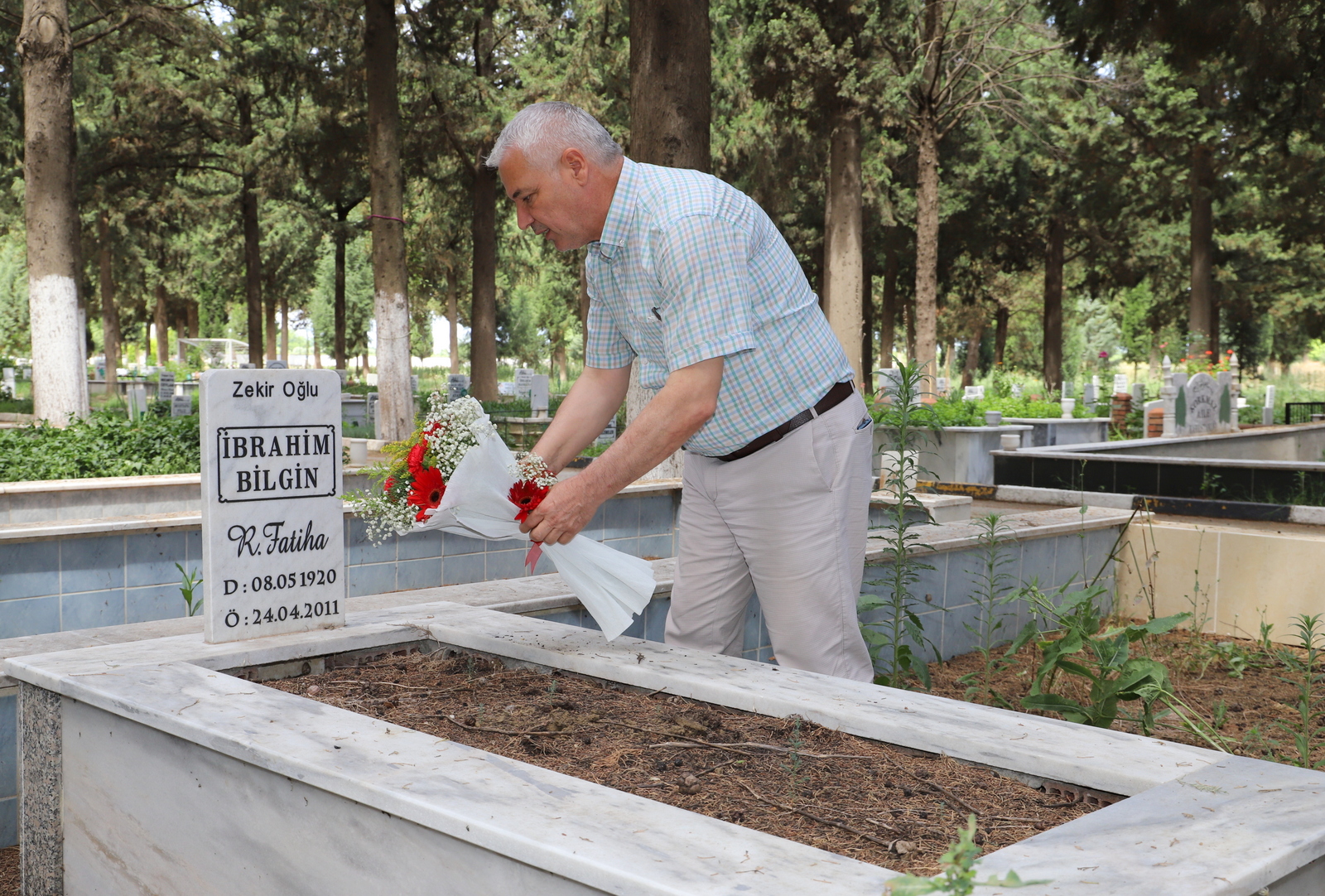 Bilgin'de babalar günü ziyareti