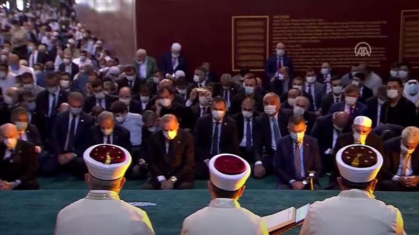 Erdoğan Ayasofya'da