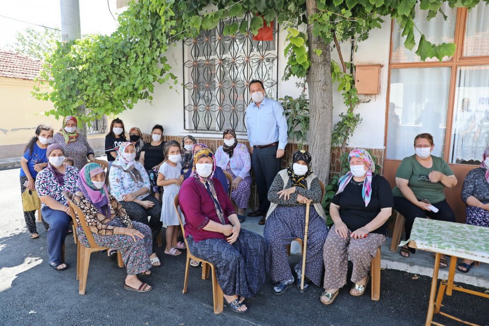 Vatandaş aldığı himete'teşekkürle'karşılık verdi.