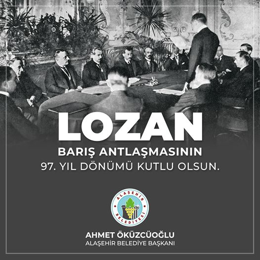 Alaşehir belediyesinden Lozan mesajı
