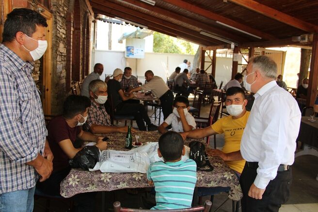 Kaymakam Duru maske denetiminde