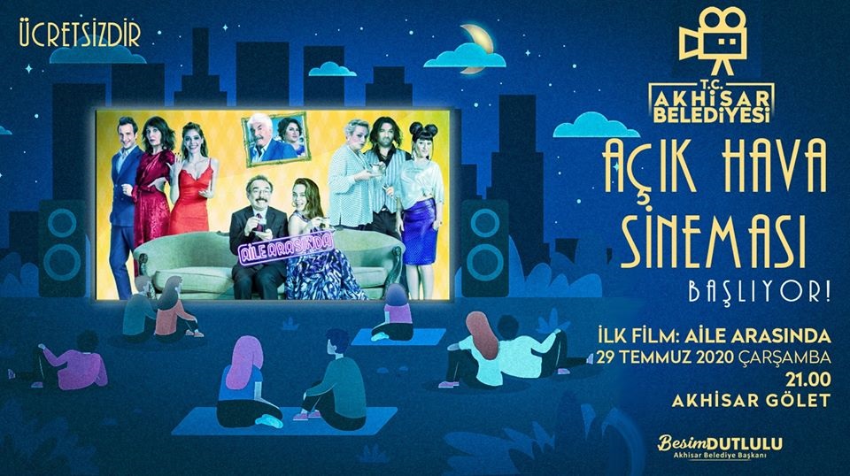 Akhisar'da açık hava sinema günleri başlıyor