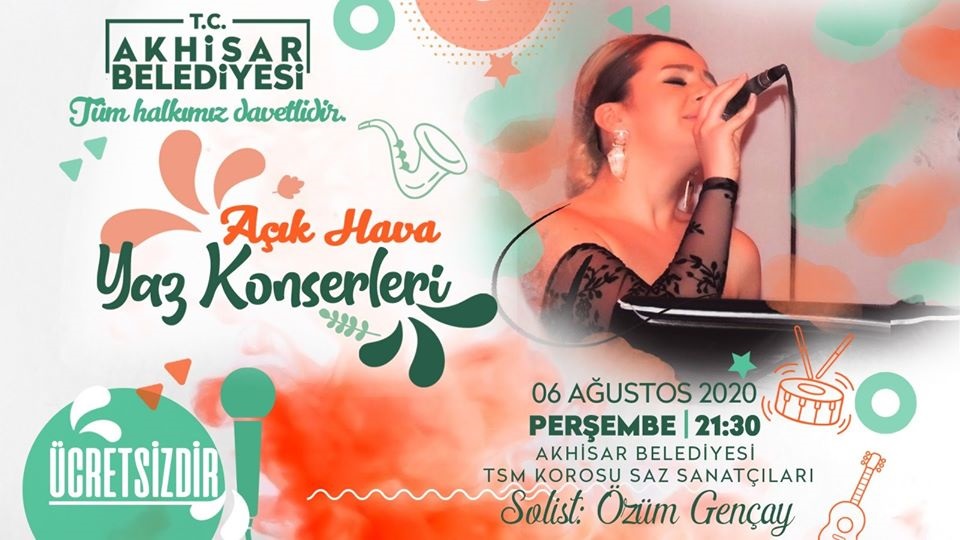 Akhisar'da yaz konserleri ve sinema günleri sürüyor