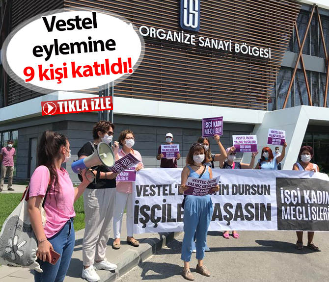 Fabrika önünde eylem