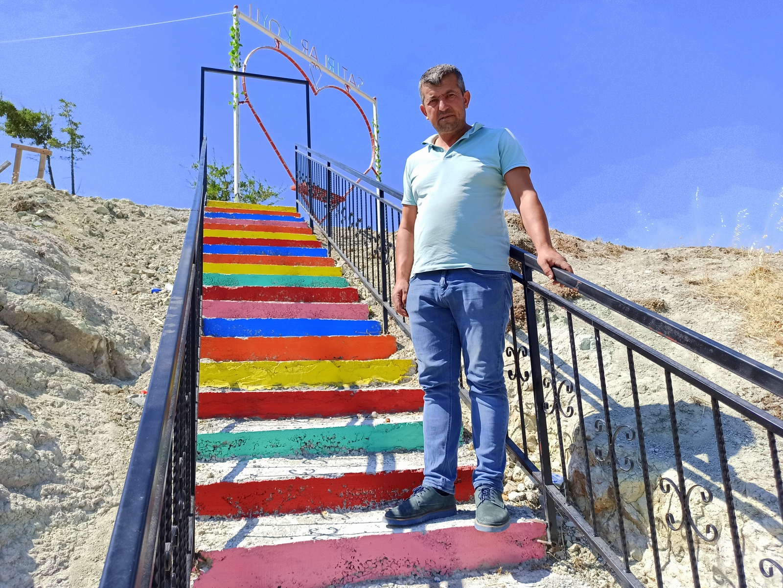 Seyir tepesi merdivenleri yapıldı