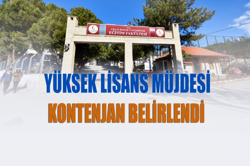 Eğitim fakültesine yüksek lisansta yeni proğram