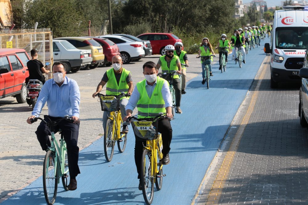 Bisiklet yolu açıldı