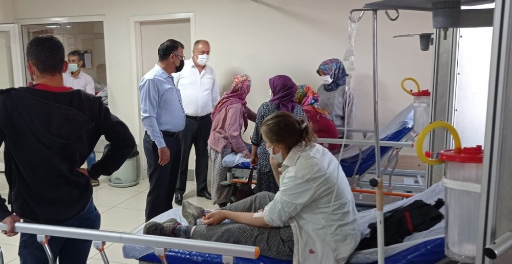 Başkan öküzcüoğlu yaralı işçileri ziyaret etti