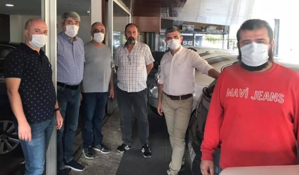 Soma chp'den galericilere destek