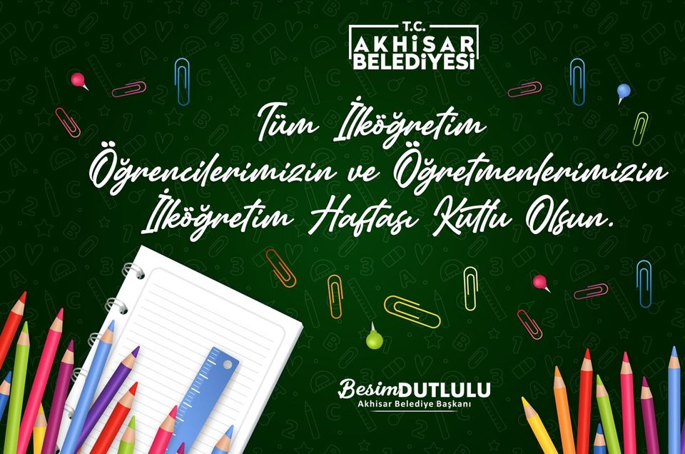İlköğretim haftası kutlu olsun