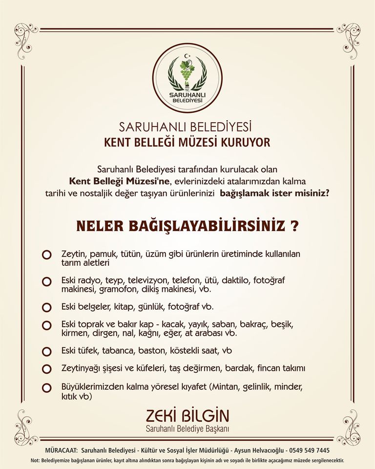 Saruhanlı'da kent belleği müzesi