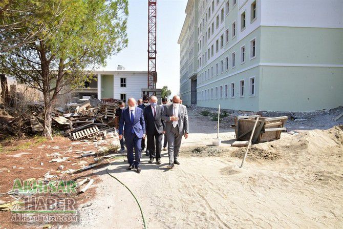 Vali Karadeniz, yerleşkede incelemelerde bulundu