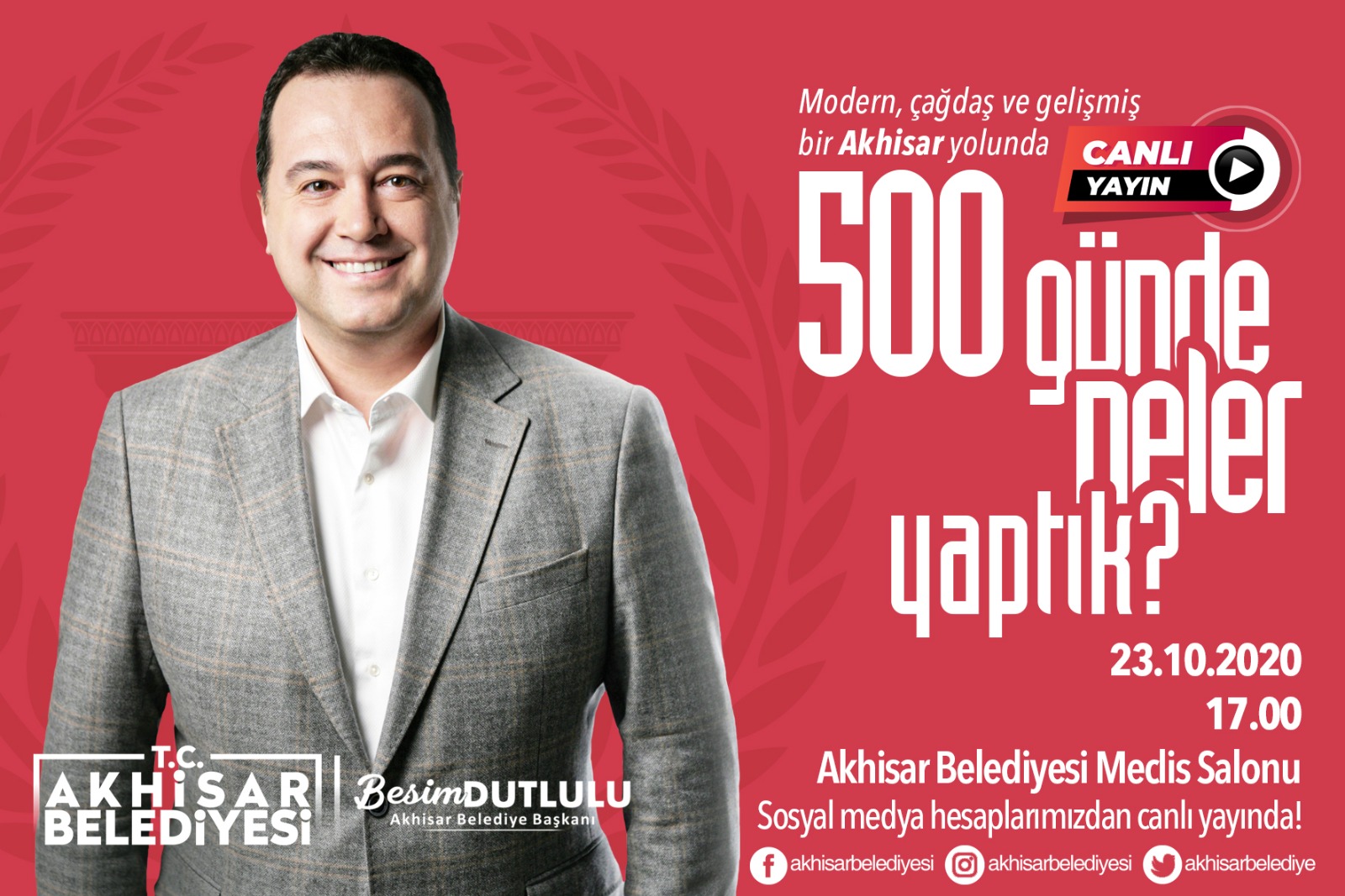 Dutlulu '500 günde neler yaptık' toplantısı