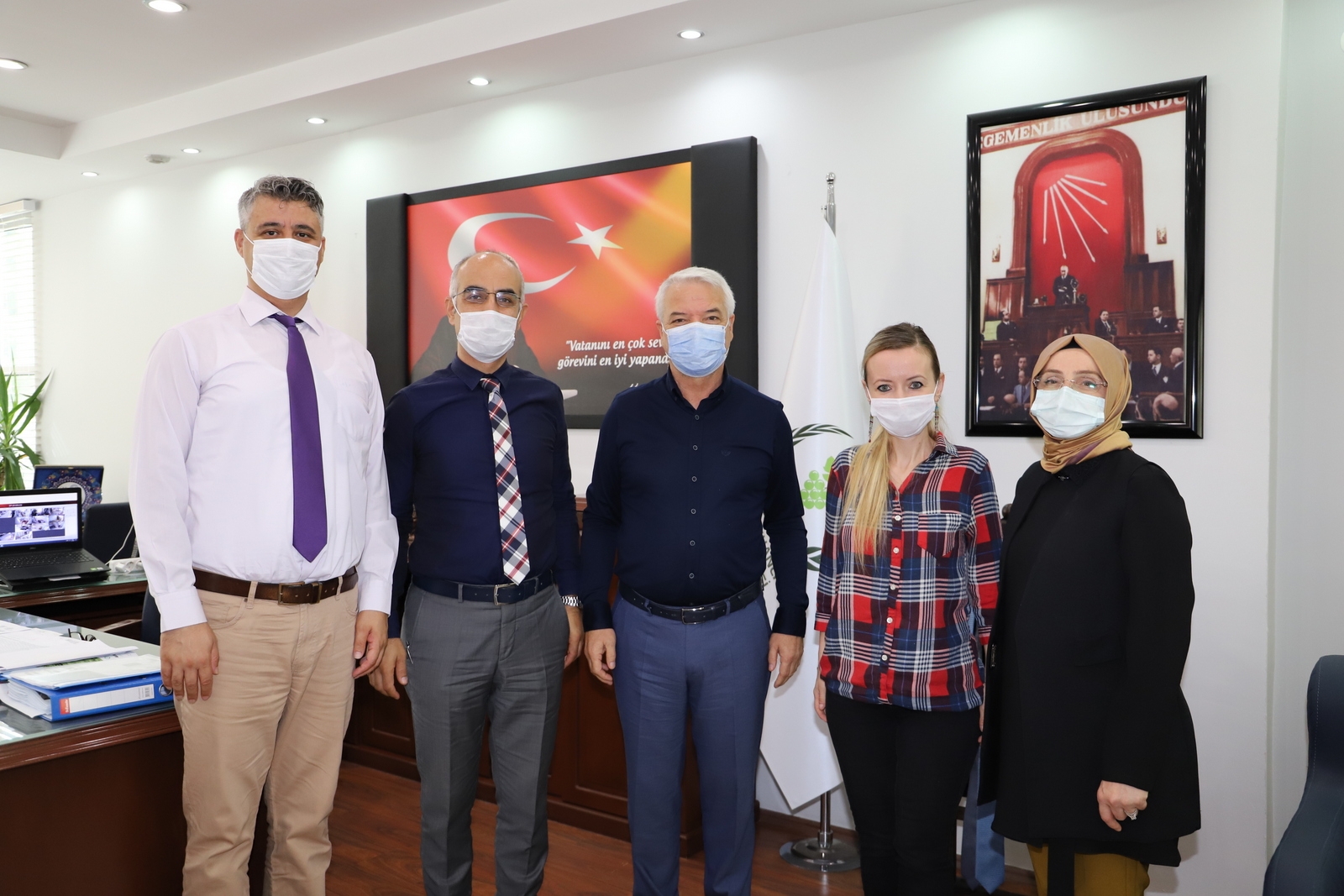 Proje ekibinden Başkan Bilgin'e teşekkür ziyareti