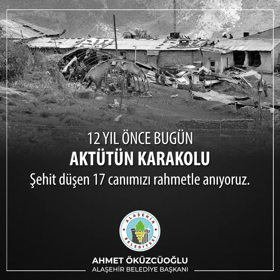 Öküzcüoğlu,'17 canımızı rahmetle anıyoruz'