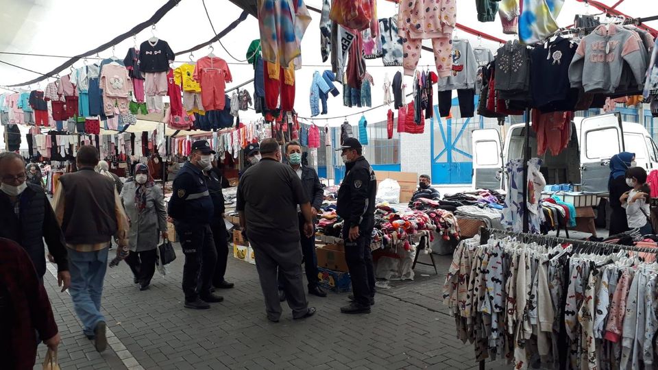 Akhisar'da covid-19 denetimi