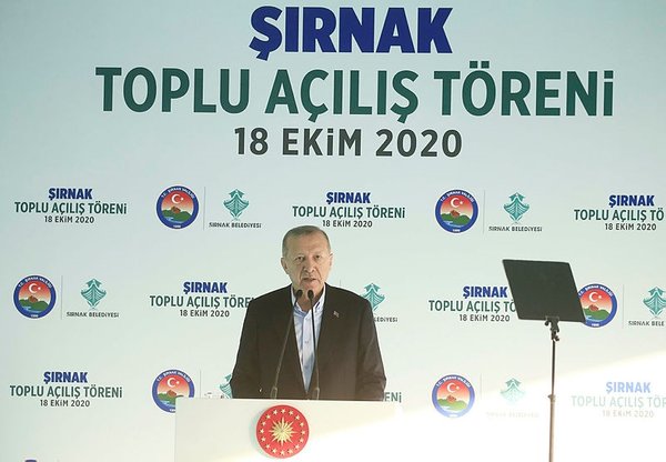 Erdoğan Şirnak'ta toplu açılışa katıldı