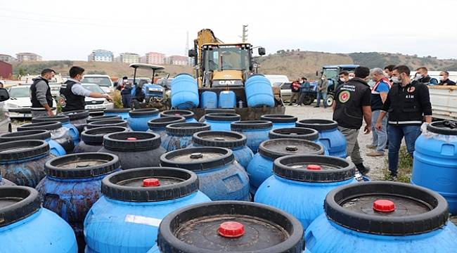 Çepnidere'de kaçak içki üreten 12 kişi yakalandı