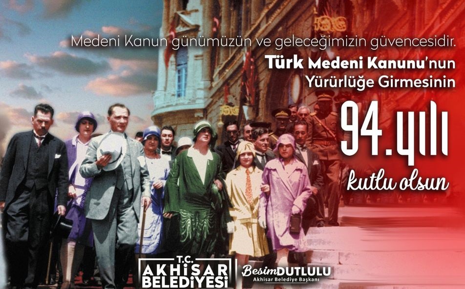 Kadın ve erkeği eşit kılan medeni kanun 94.yaşında