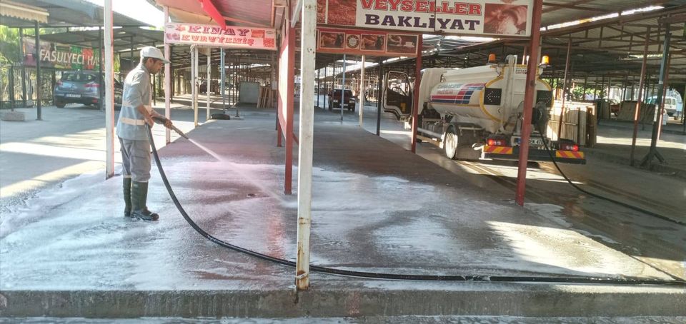 Akhisar'da covid-19 temizliği