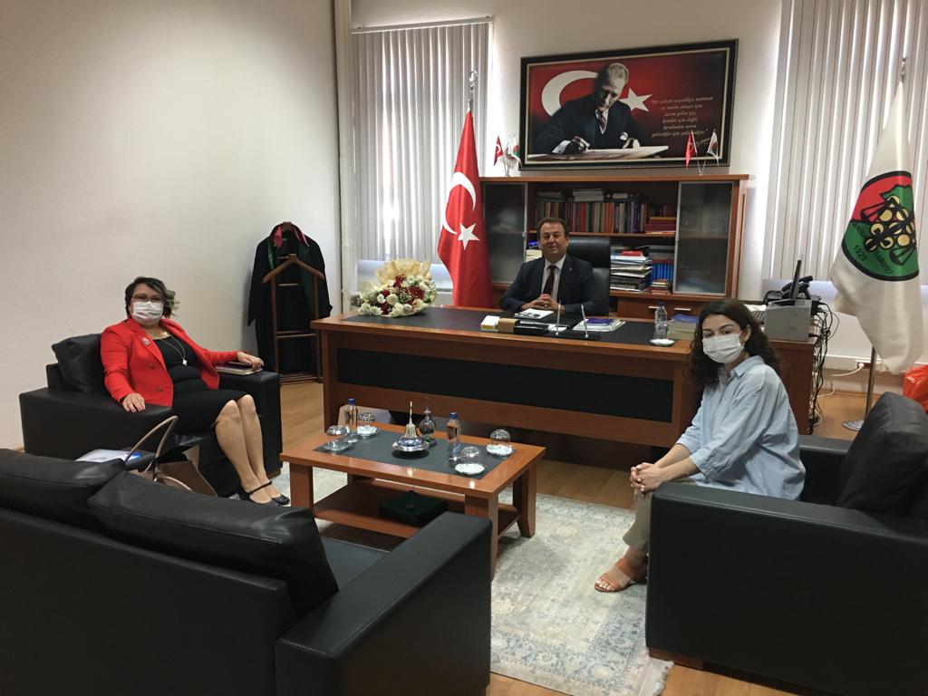 UCİM yöneticileri baro başkanı Arslan'la buluştu